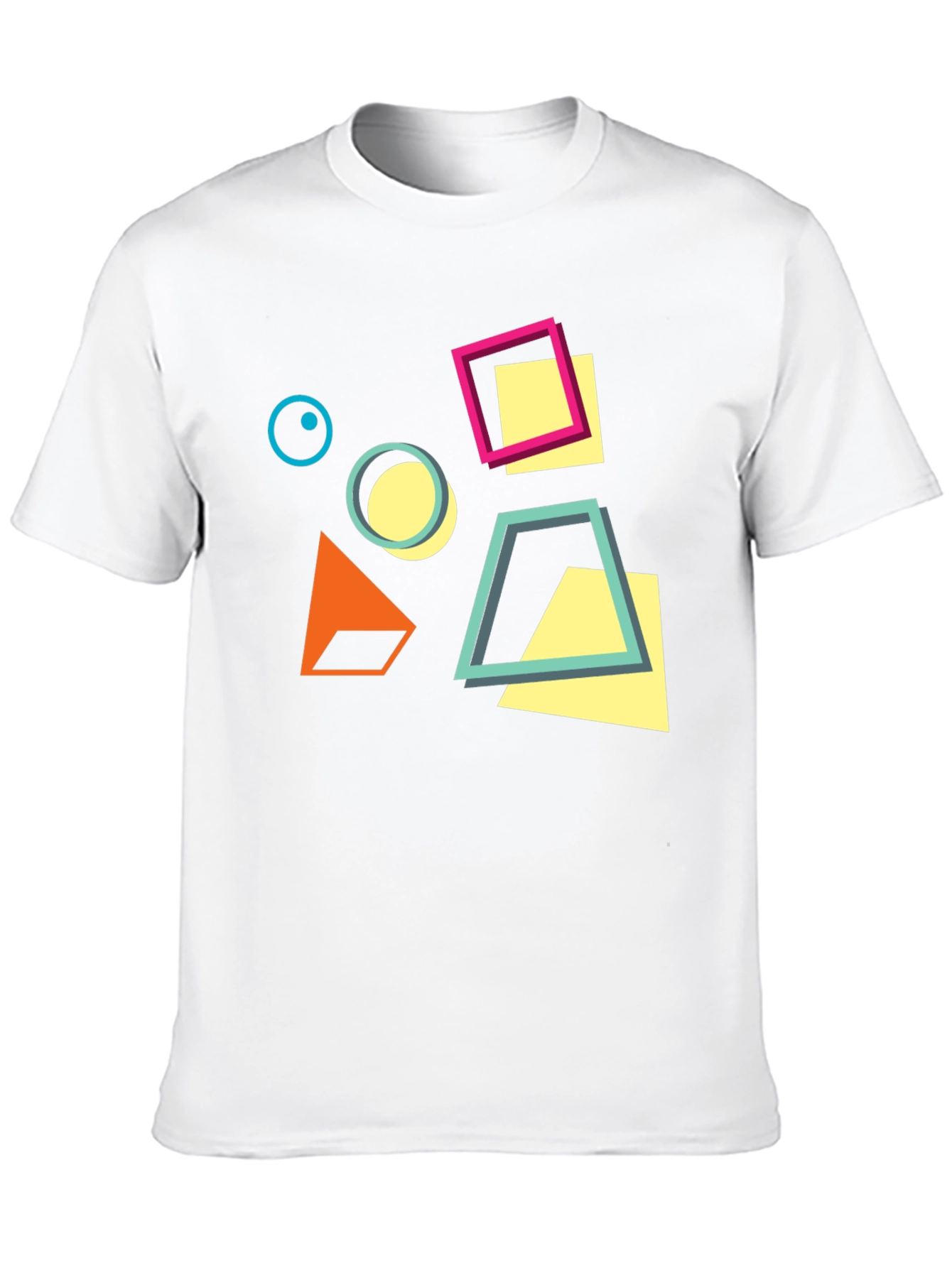 Geometric Design Black T-Shirt