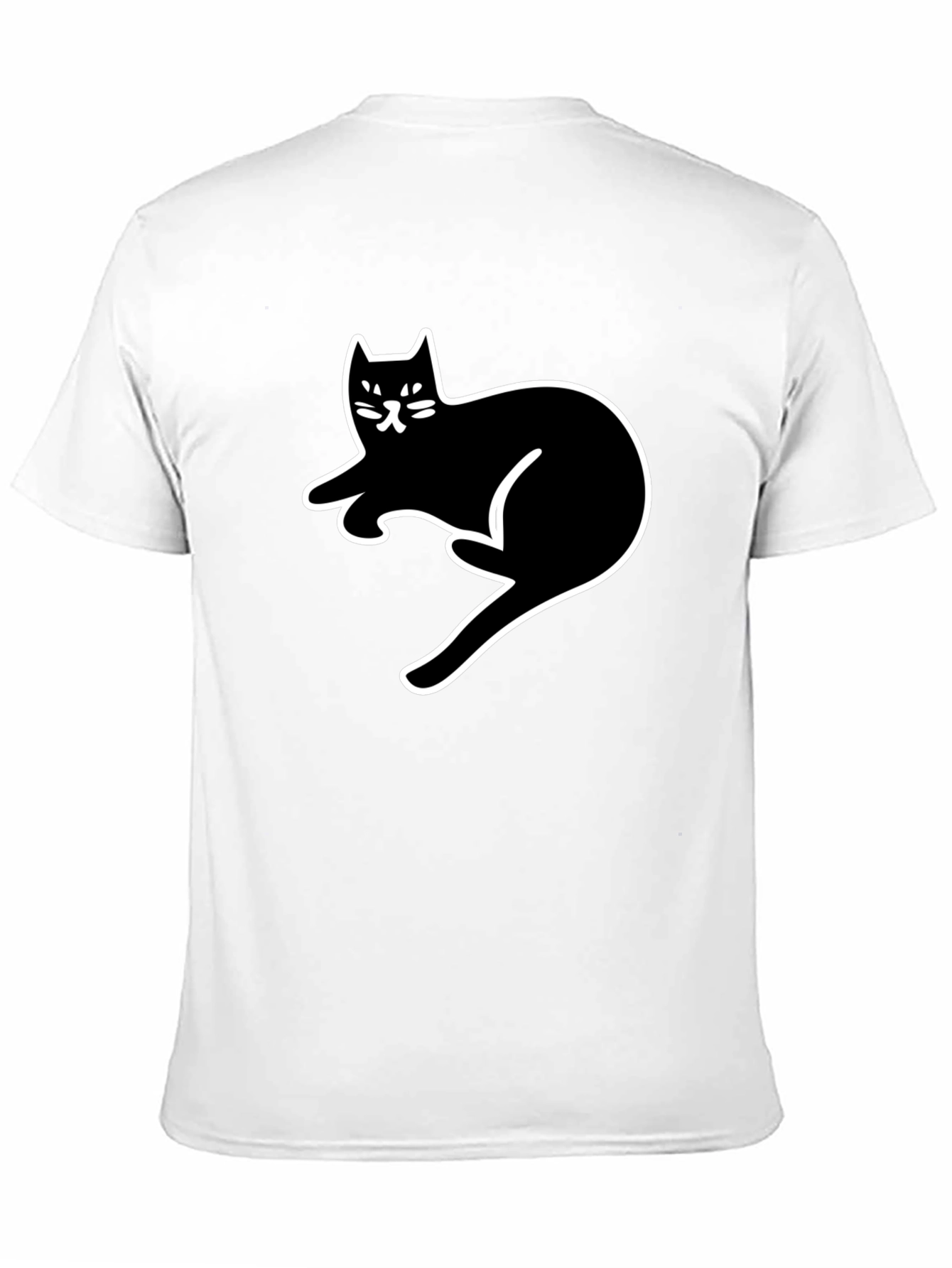 Black Cat Graphic Tee - Casual Comfort