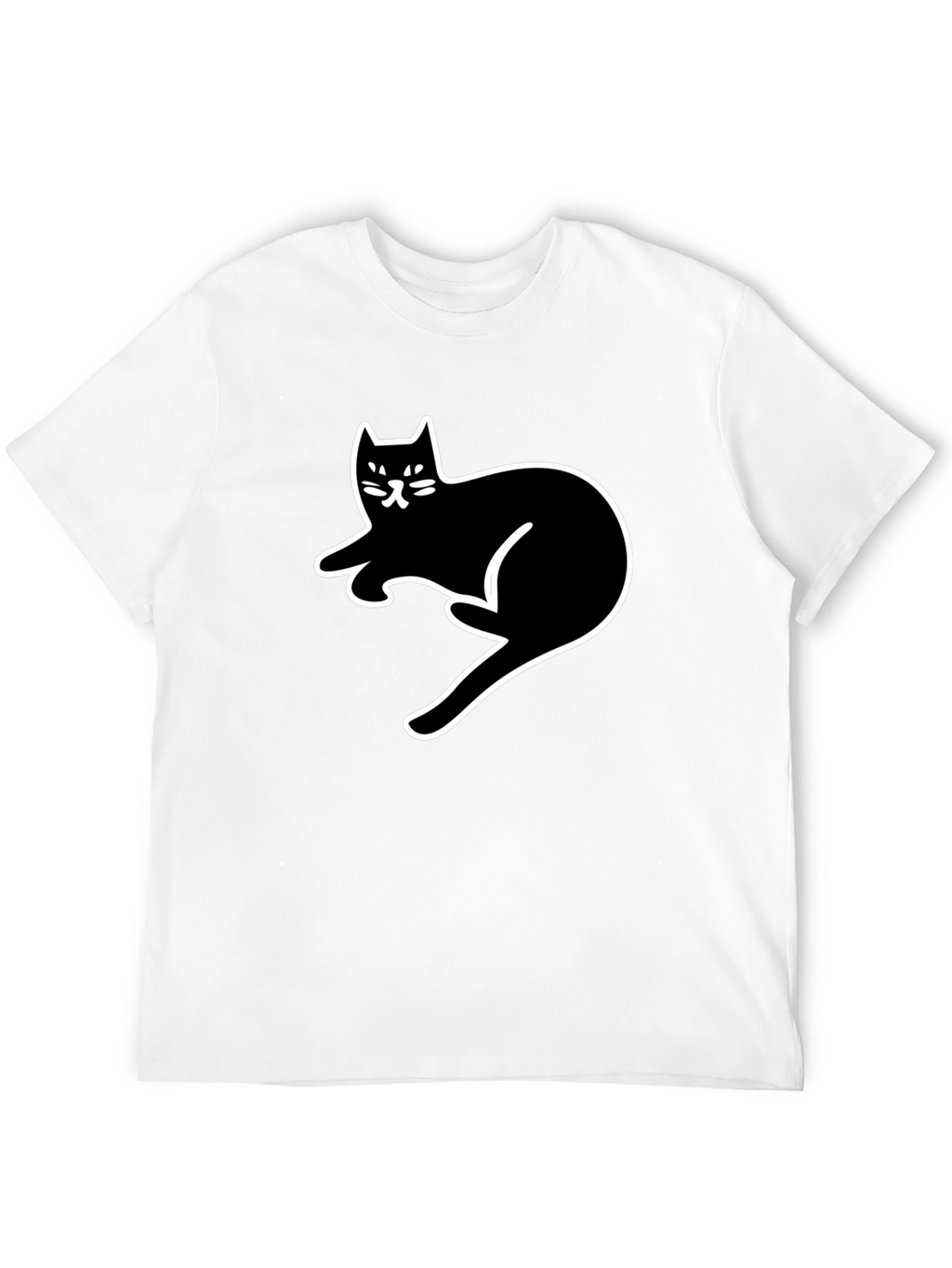 Black Cat Graphic Tee - Casual Comfort