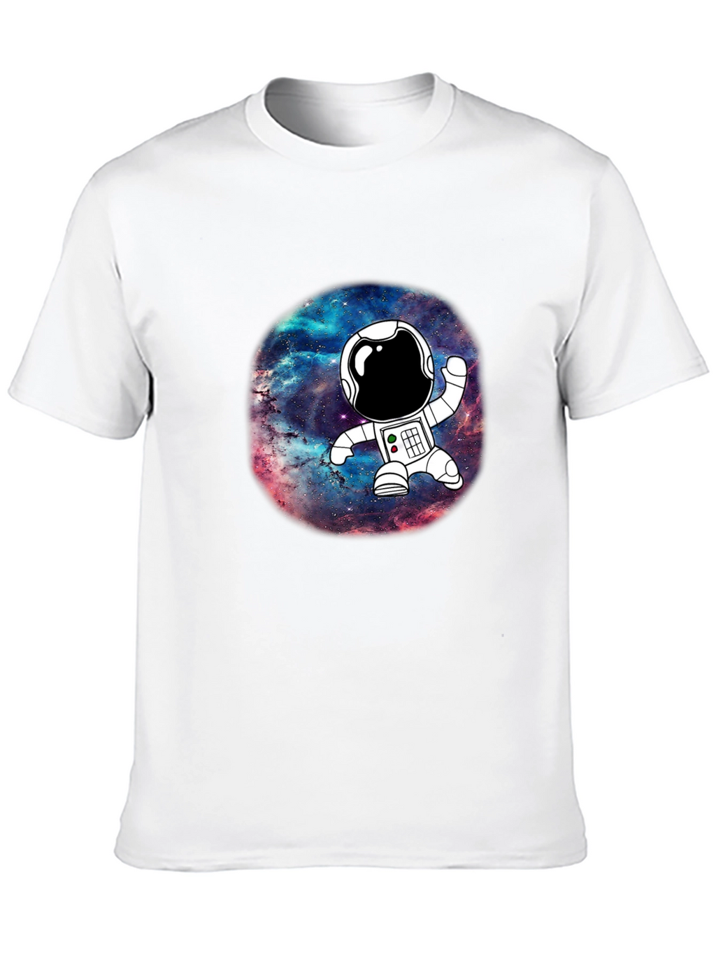 Astronaut Galaxy Black Graphic T-Shirt