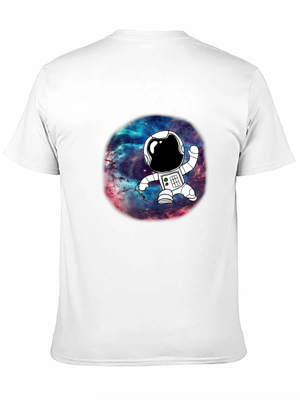 Astronaut Galaxy Black Graphic T-Shirt