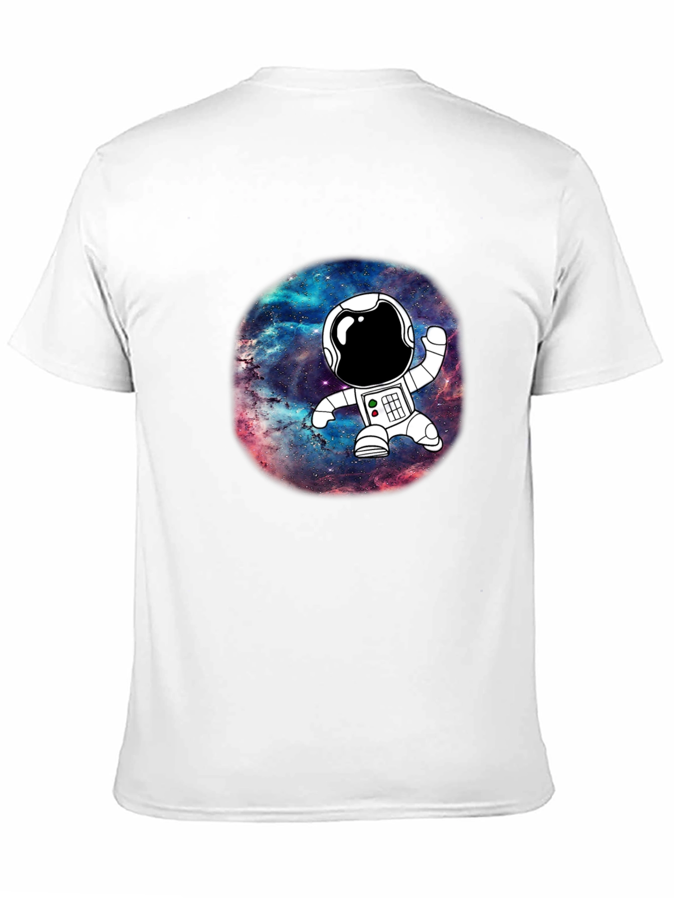 Astronaut Galaxy Black Graphic T-Shirt