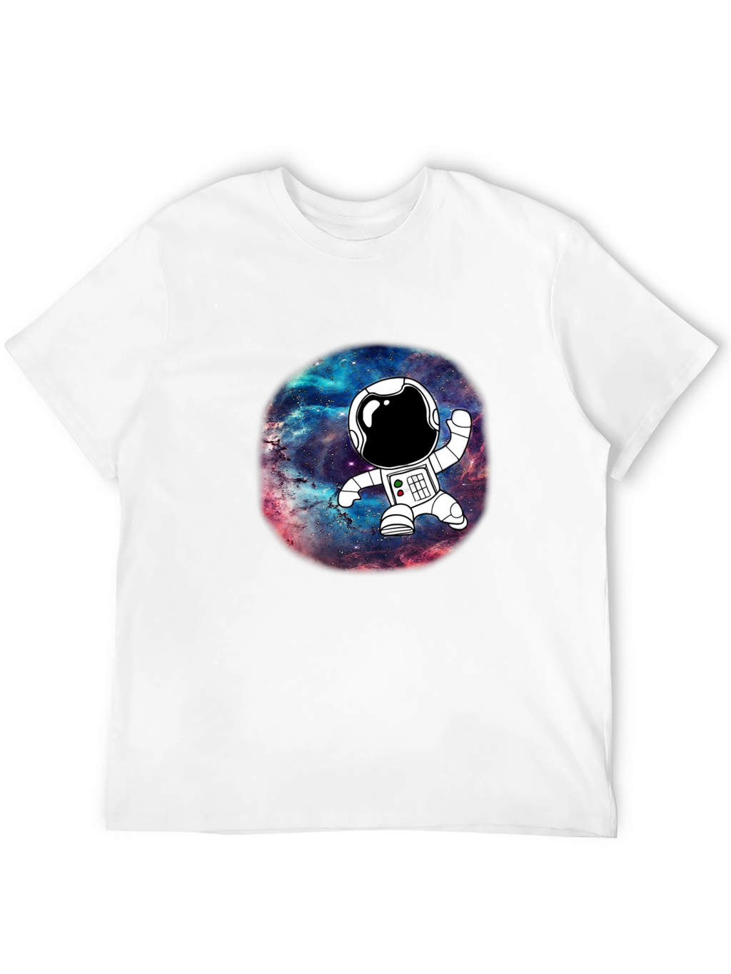 Astronaut Galaxy Black Graphic T-Shirt