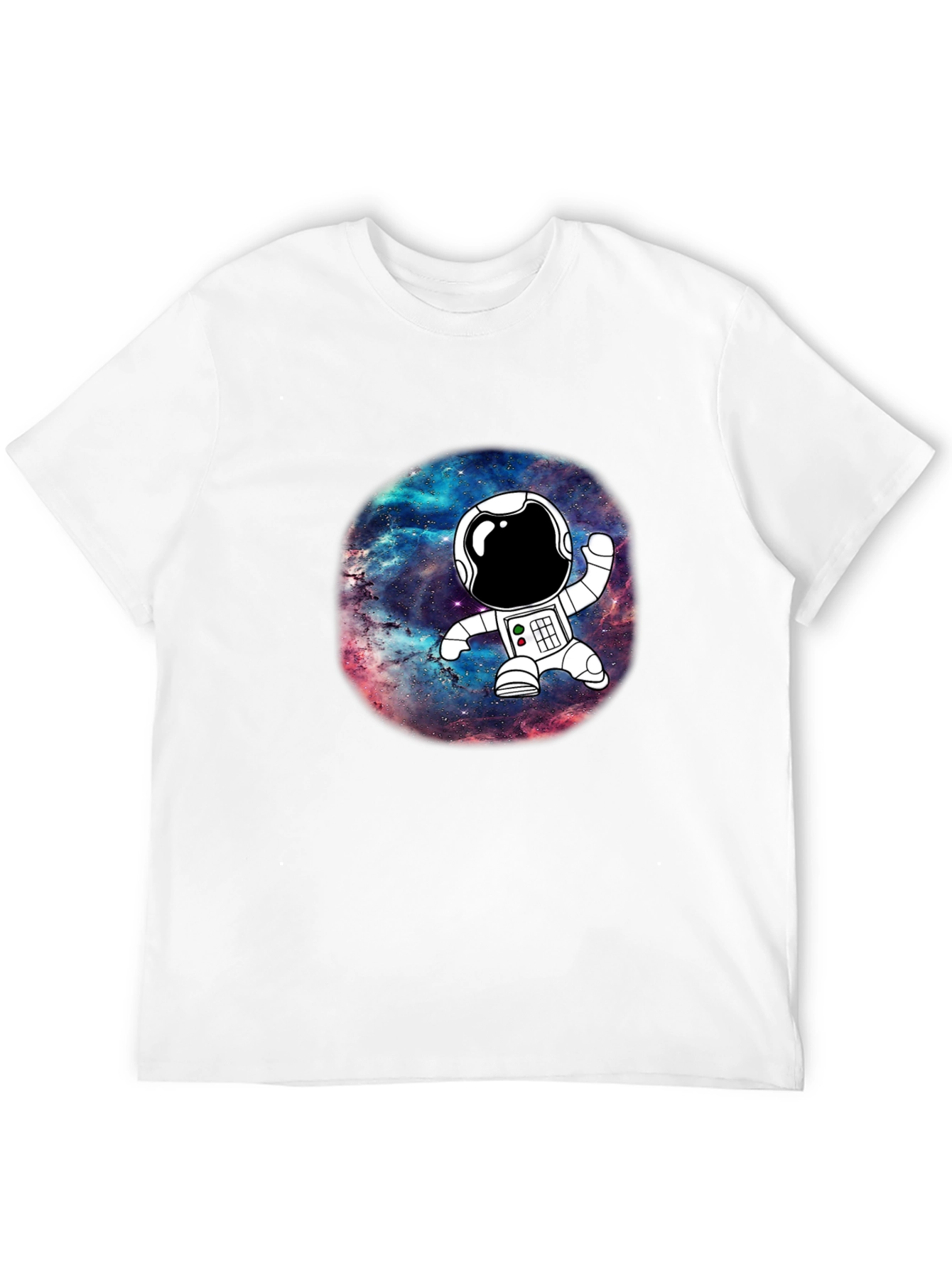 Astronaut Galaxy Black Graphic T-Shirt