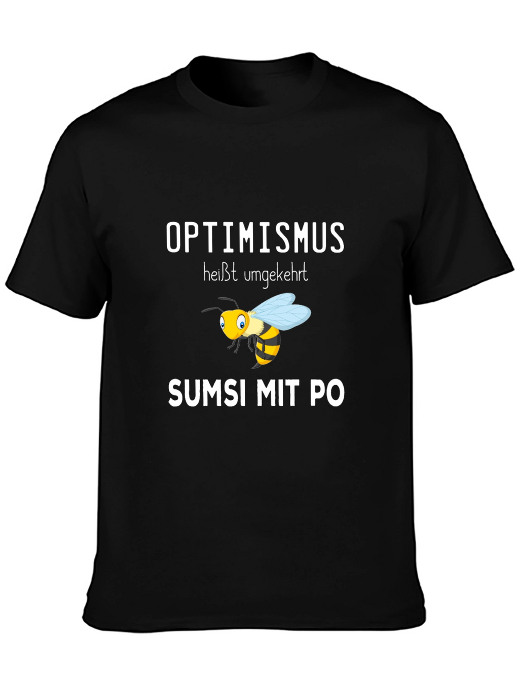 Optimismus Bee Black T-Shirt