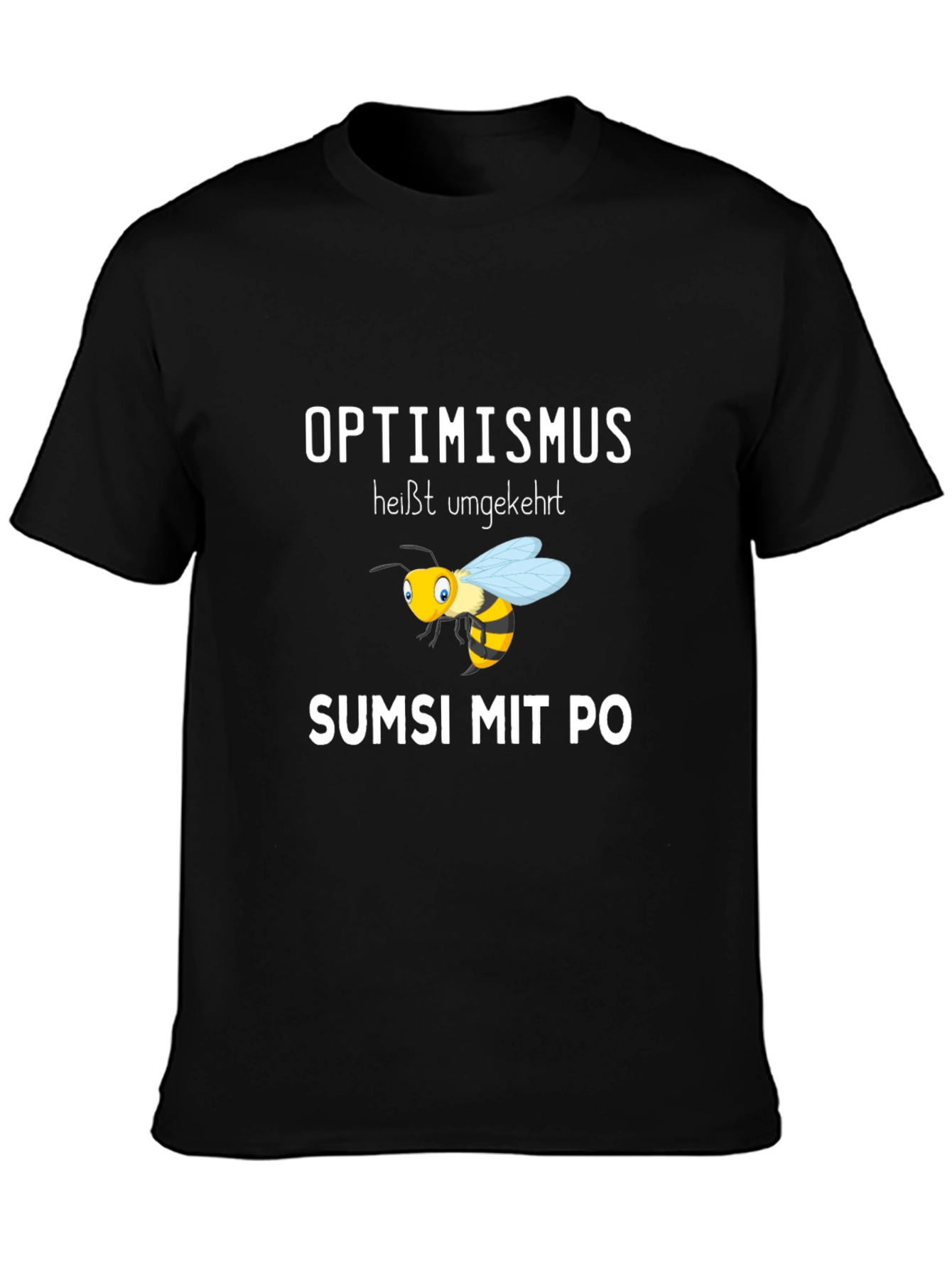 Optimismus Bee Black T-Shirt