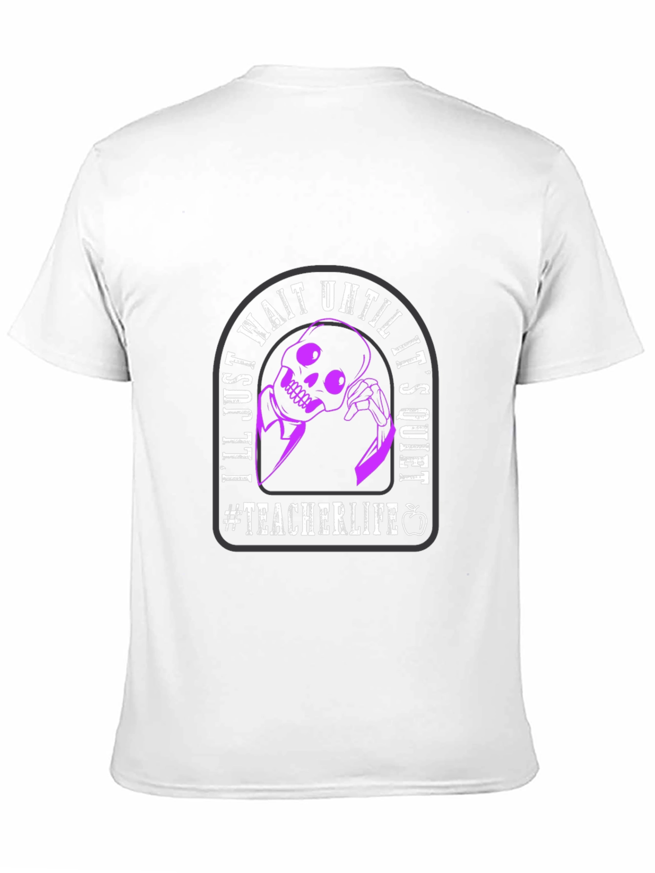 Teacher Life Skeleton Graphic T-Shirt