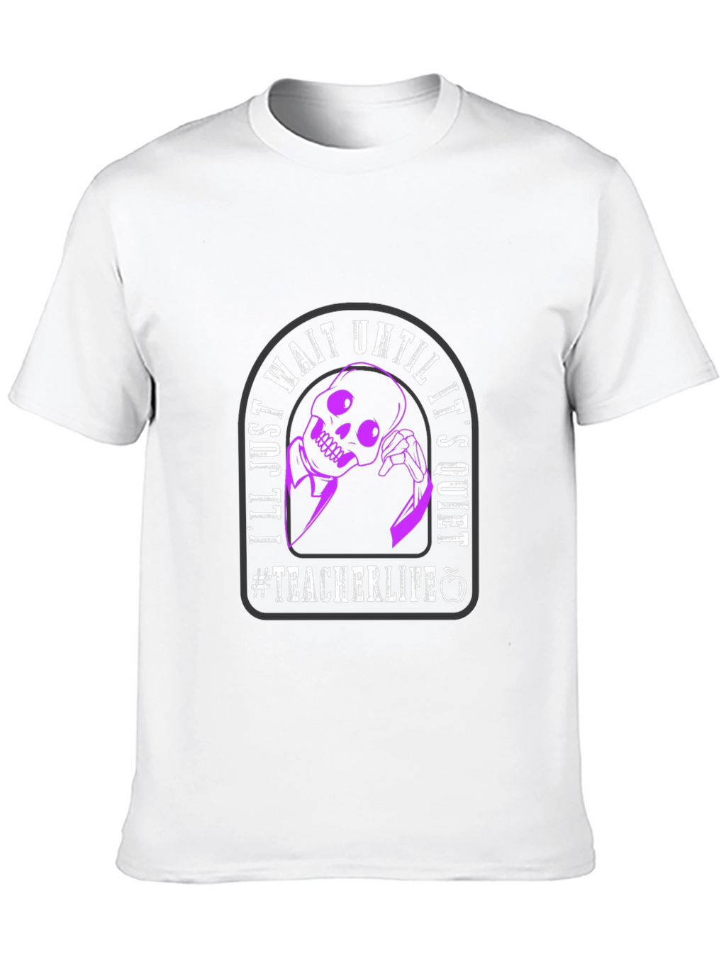 Teacher Life Skeleton Graphic T-Shirt
