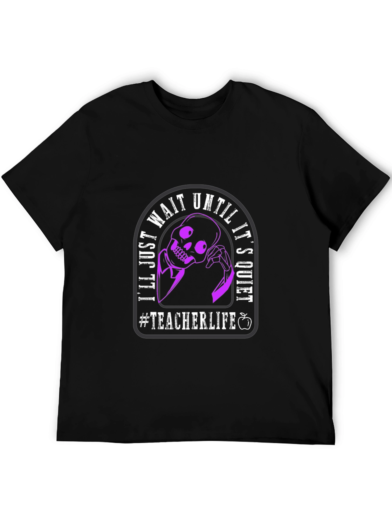 Teacher Life Skeleton Graphic T-Shirt