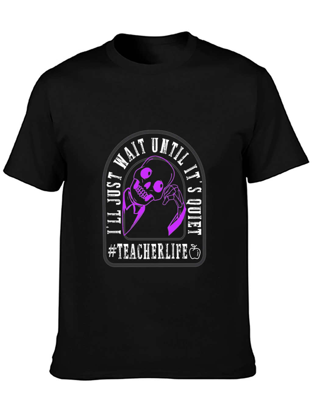 Teacher Life Skeleton Graphic T-Shirt