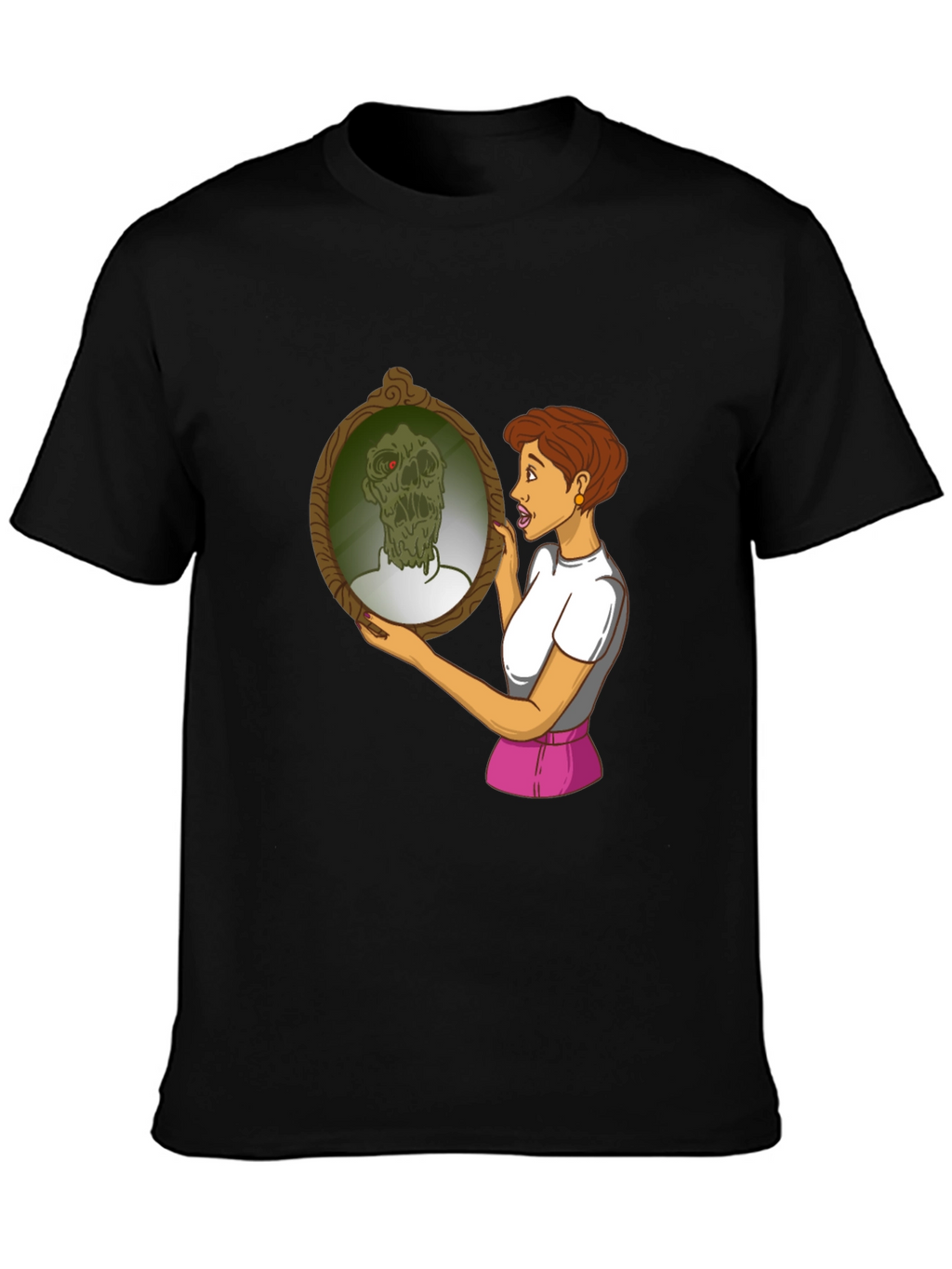 Zombie Mirror T-Shirt - Funny Graphic Tee