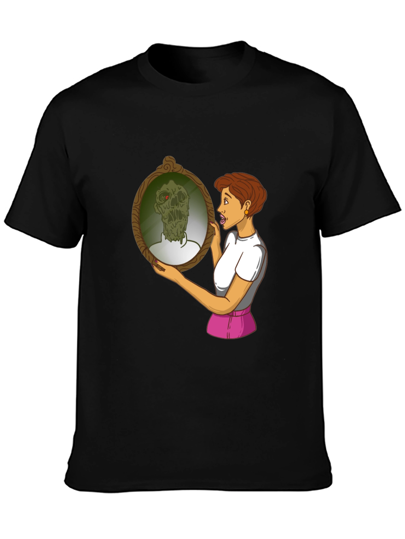 Zombie Mirror T-Shirt - Funny Graphic Tee