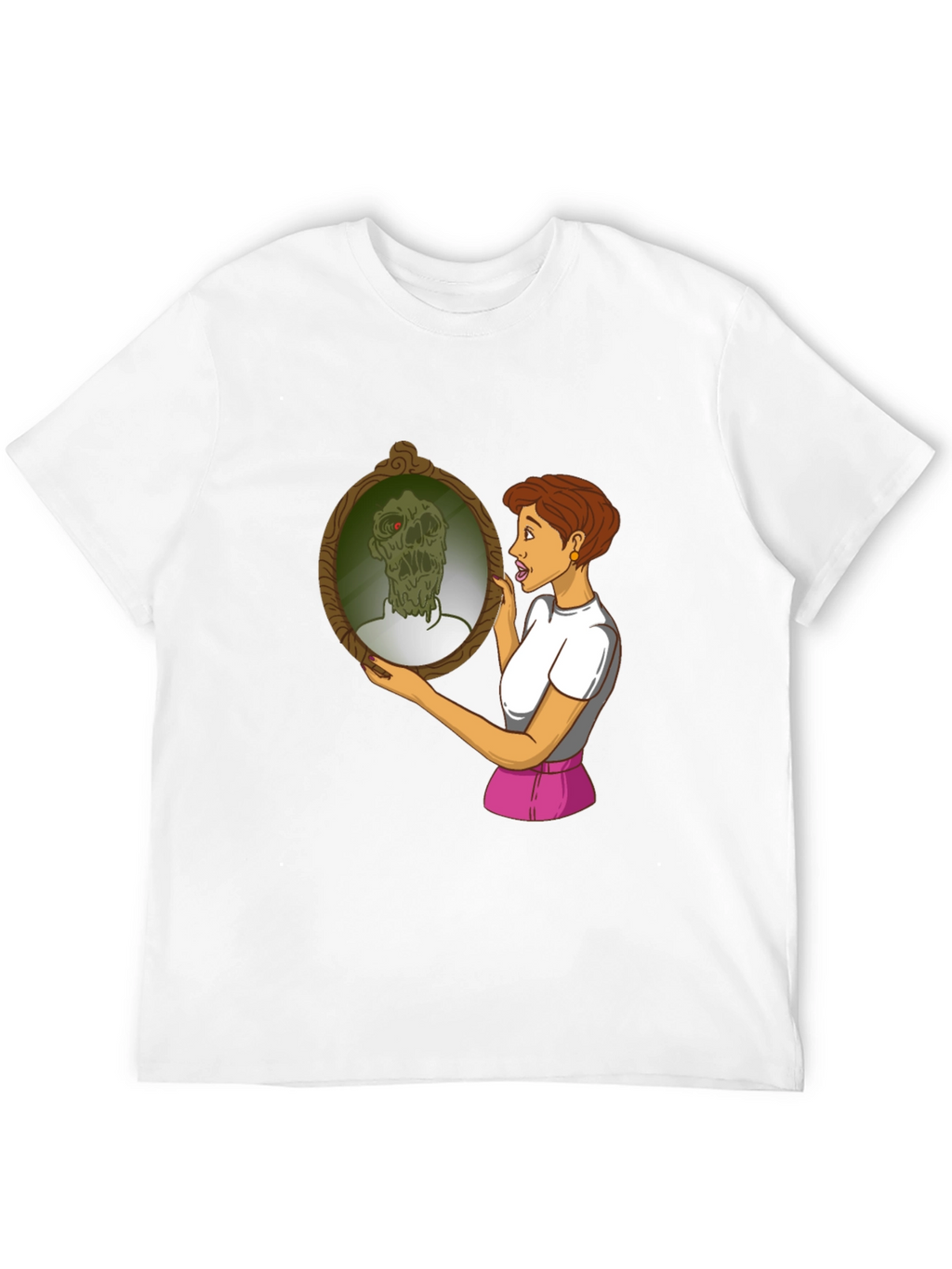 Zombie Mirror T-Shirt - Funny Graphic Tee