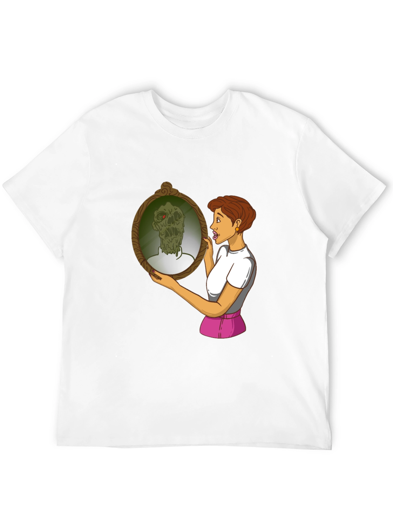 Zombie Mirror T-Shirt - Funny Graphic Tee