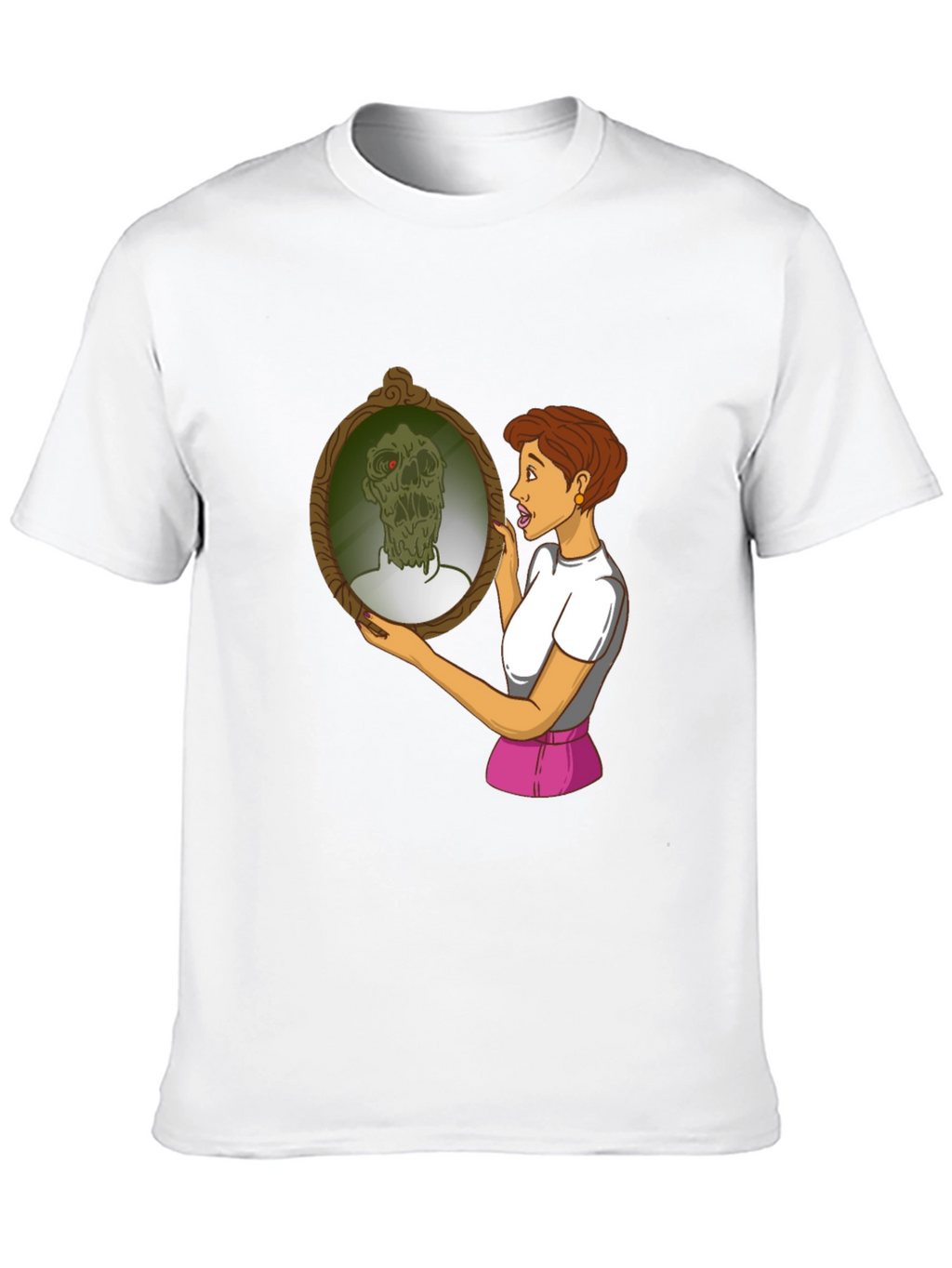 Zombie Mirror T-Shirt - Funny Graphic Tee