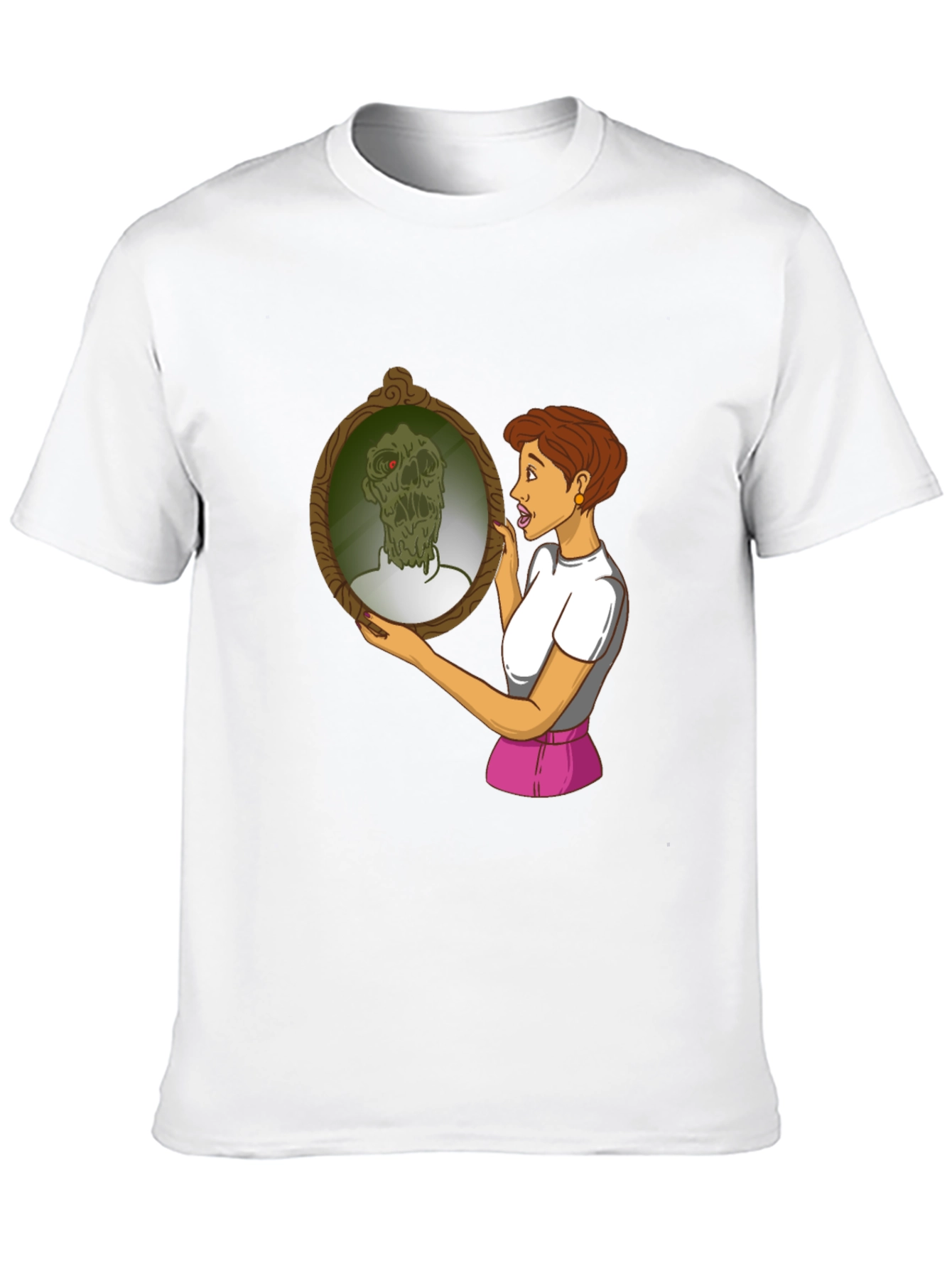 Zombie Mirror T-Shirt - Funny Graphic Tee