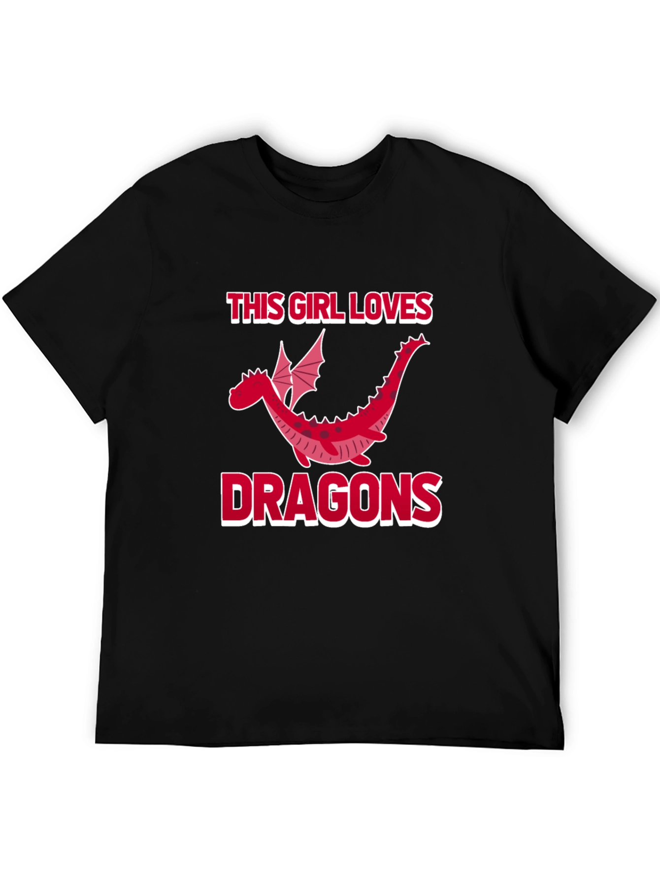 Dragon Lover Graphic Tee - This Girl Loves Dragons T-Shirt