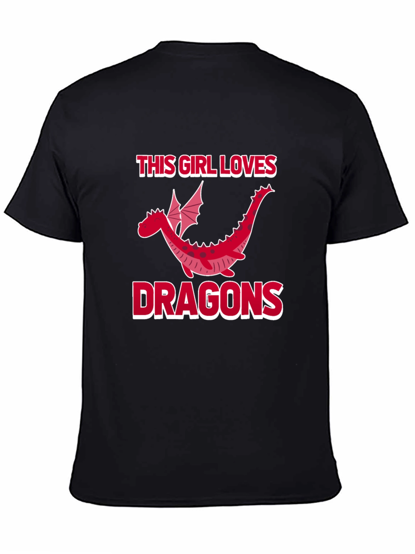 Dragon Lover Graphic Tee - This Girl Loves Dragons T-Shirt