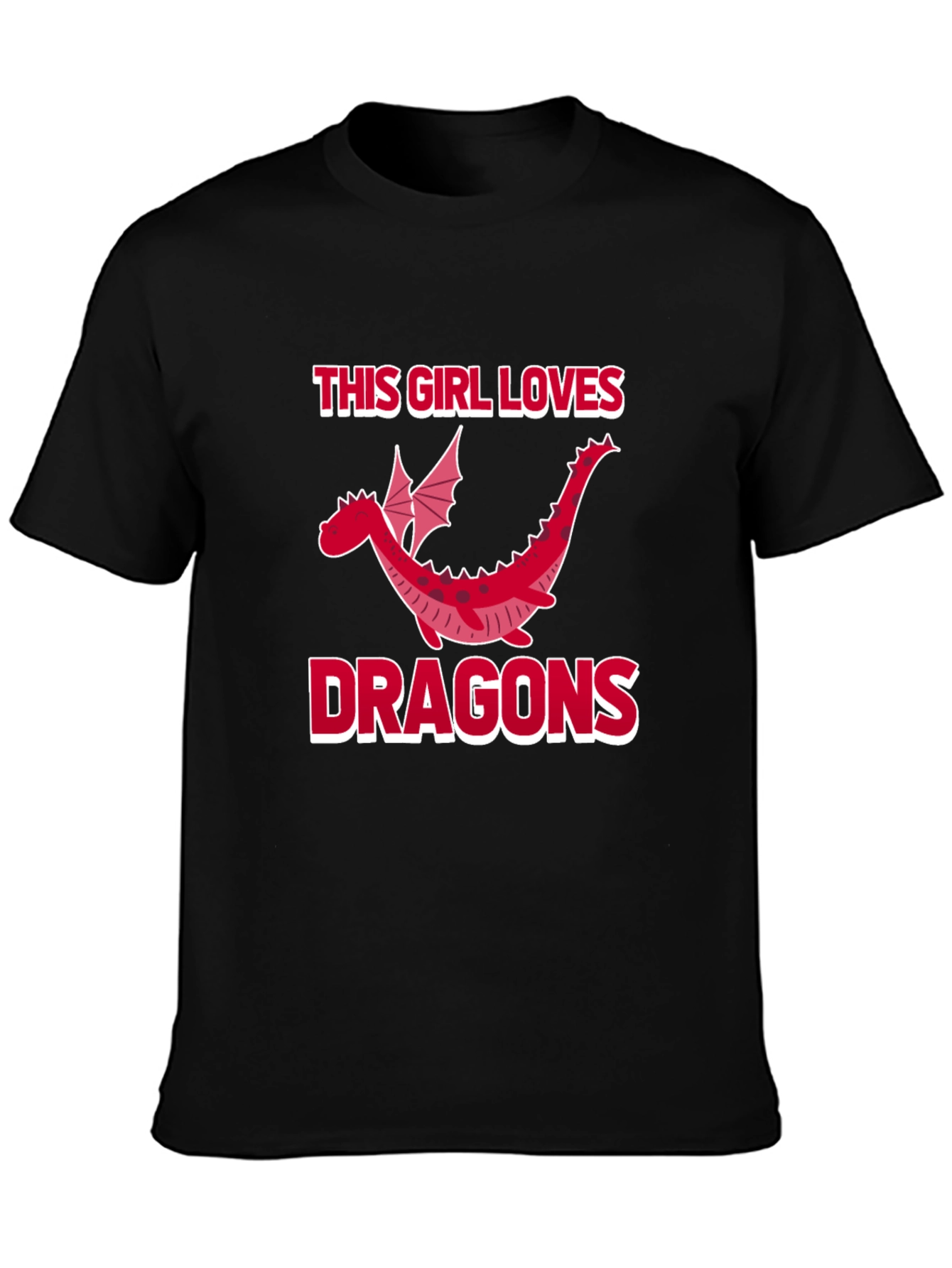 Dragon Lover Graphic Tee - This Girl Loves Dragons T-Shirt