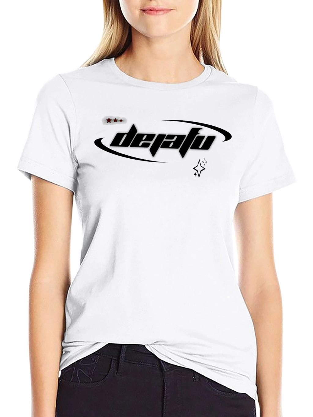 DejaVu Graphic Tee - Black Cotton Blend