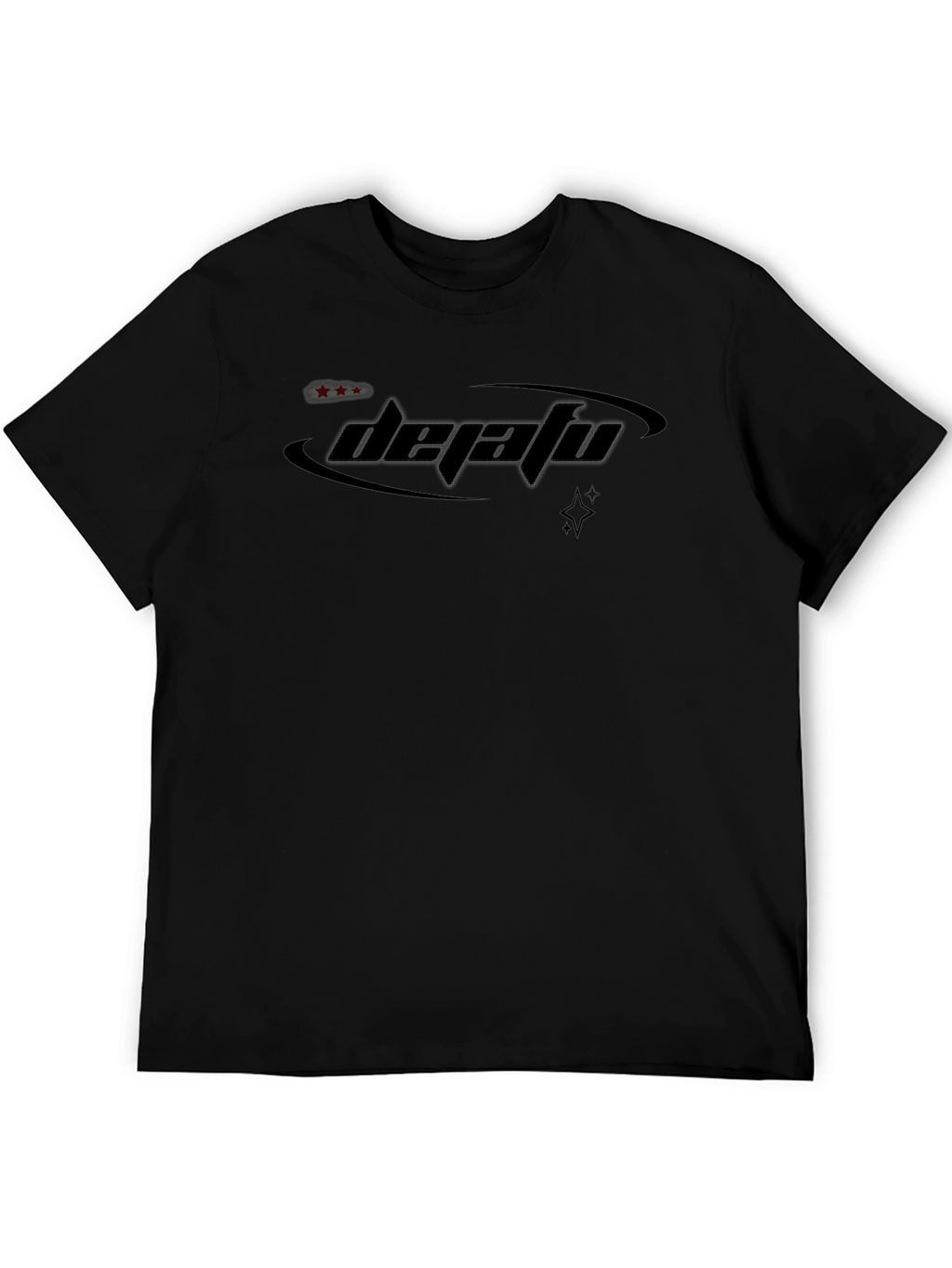 DejaVu Graphic Tee - Black Cotton Blend