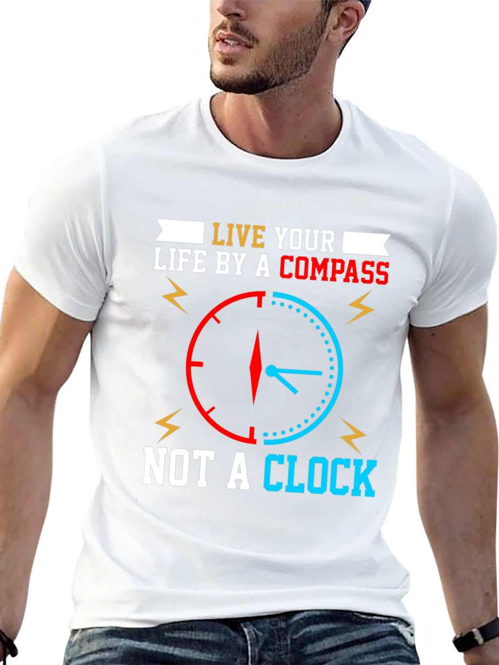 Live by Compass Not Clock T-Shirt