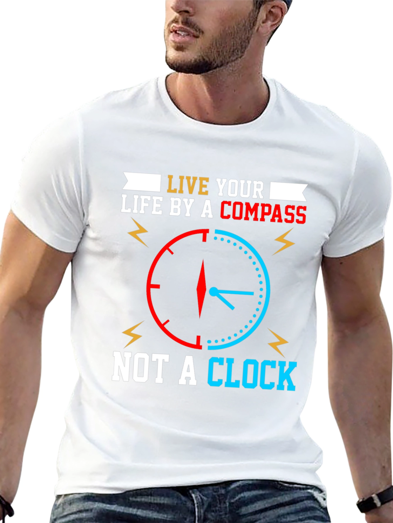 Live by Compass Not Clock T-Shirt