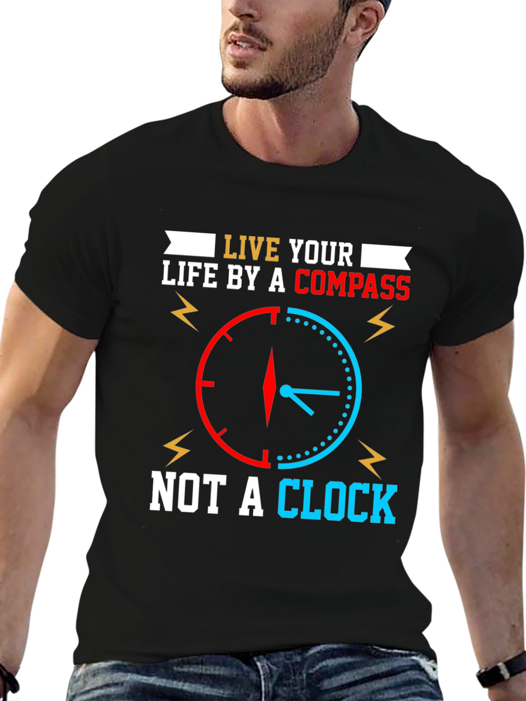 Live by Compass Not Clock T-Shirt
