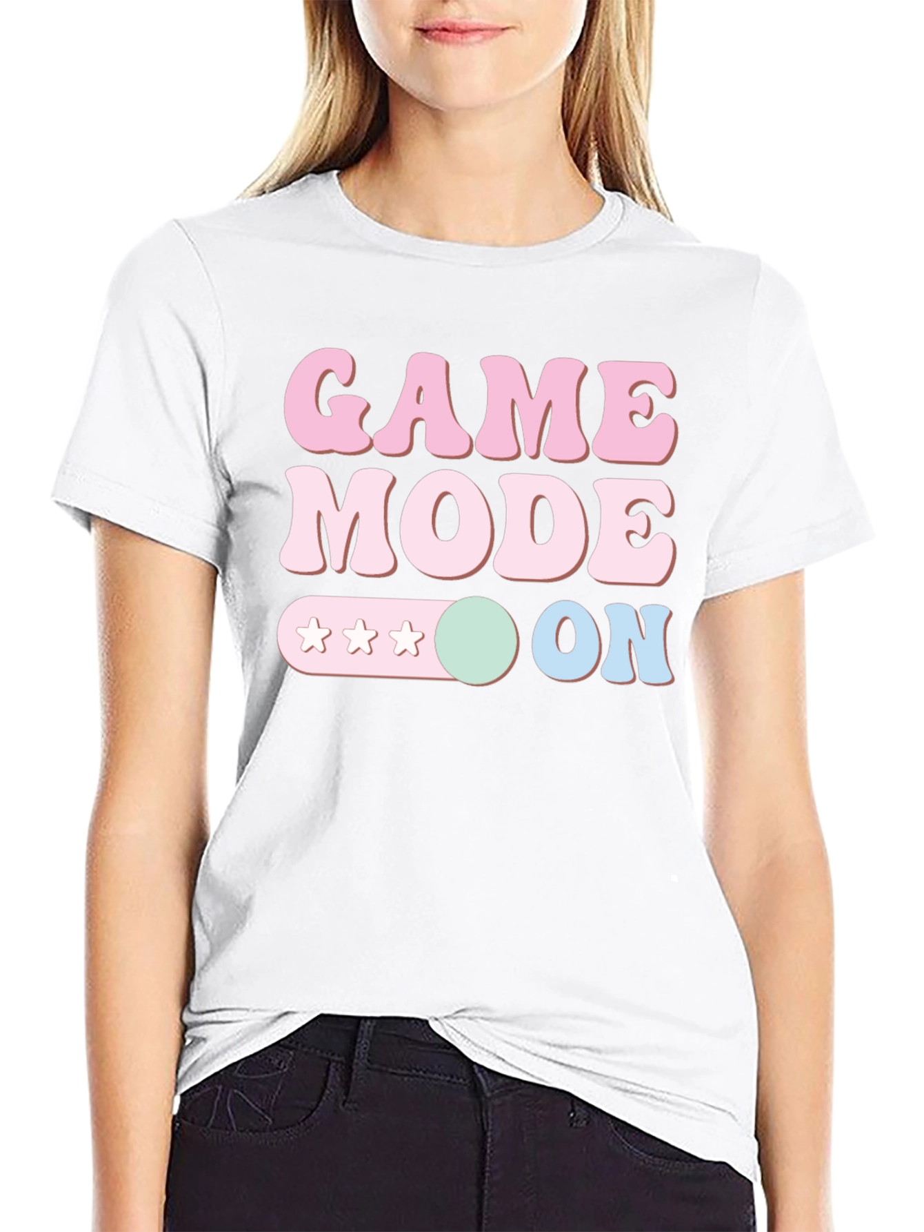 Game Mode ON Graphic Tee - Gamer Style T-Shirt