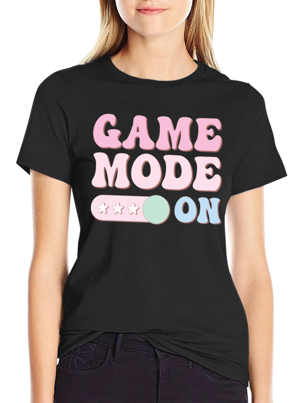 Game Mode ON Graphic Tee - Gamer Style T-Shirt