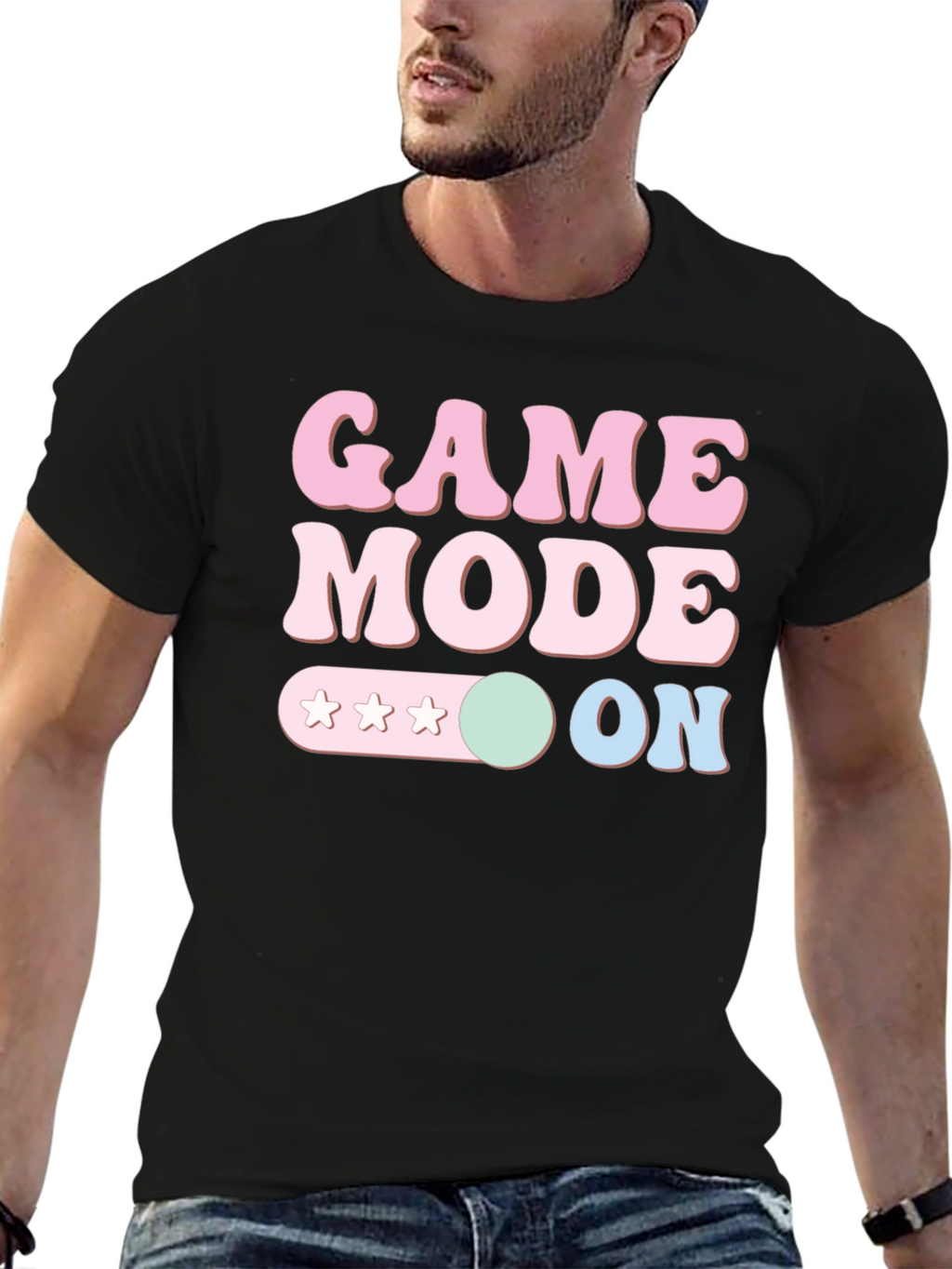 Game Mode ON Graphic Tee - Gamer Style T-Shirt