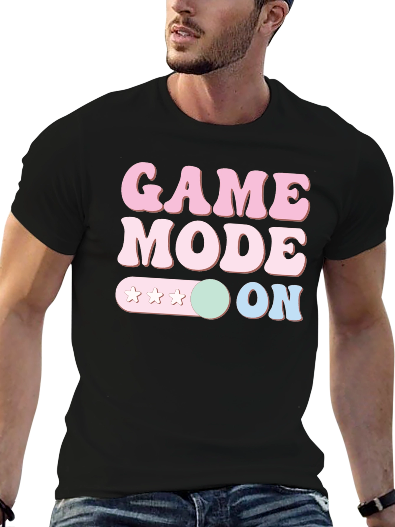 Game Mode ON Graphic Tee - Gamer Style T-Shirt