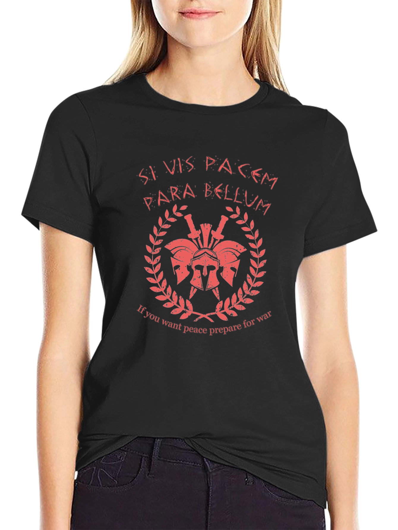 Si Vis Pacem Para Bellum Black T-Shirt