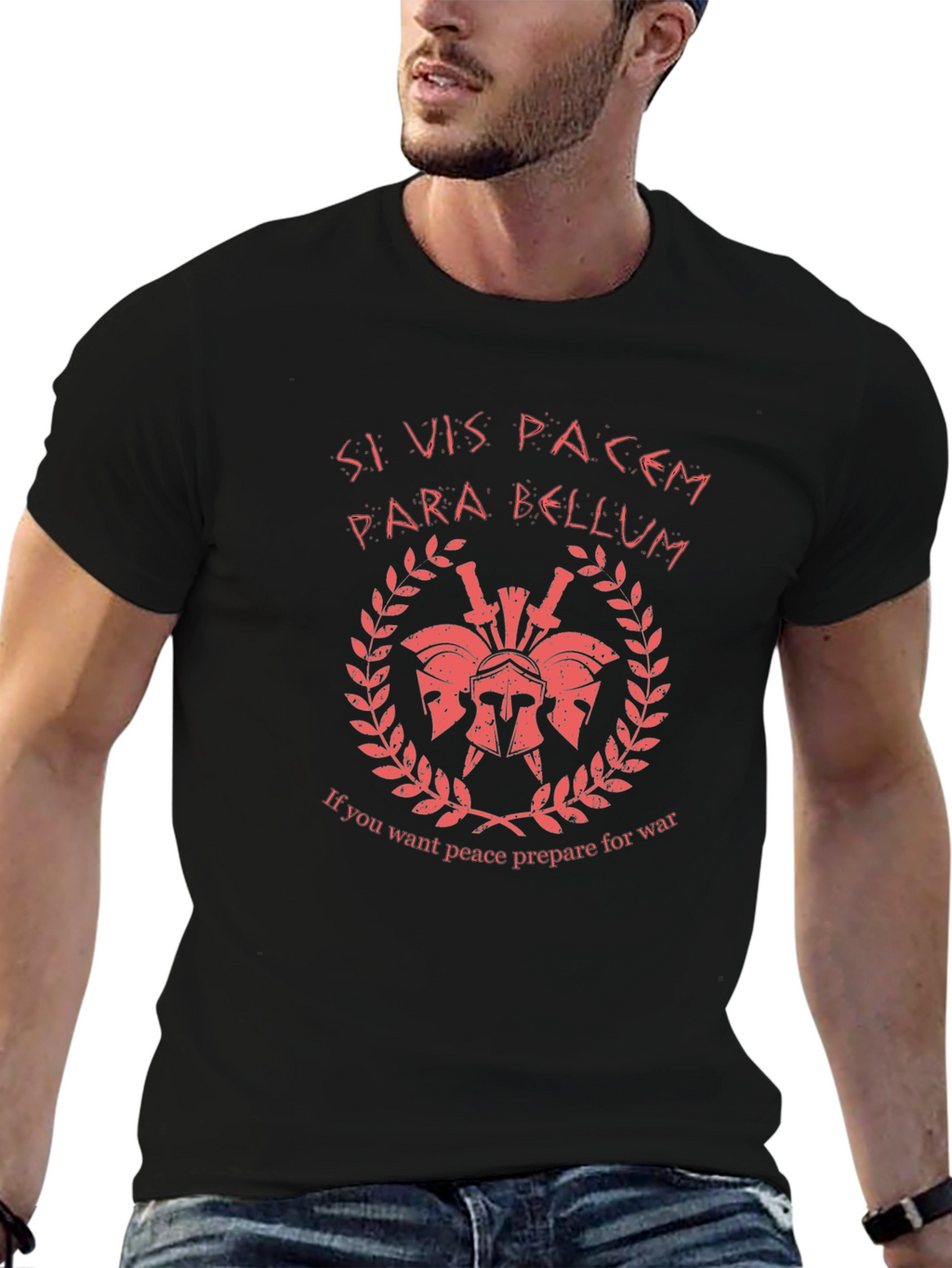 Si Vis Pacem Para Bellum Black T-Shirt