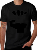 Black Fist Graphic Tee - Bold Statement Shirt