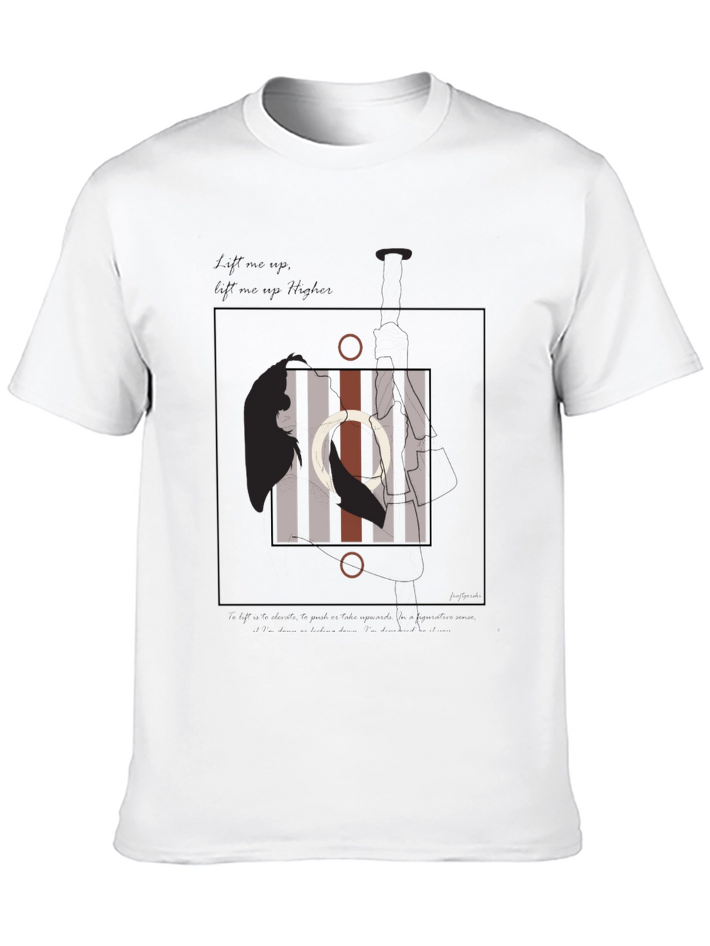 Abstract Circle Graphic Print Tee