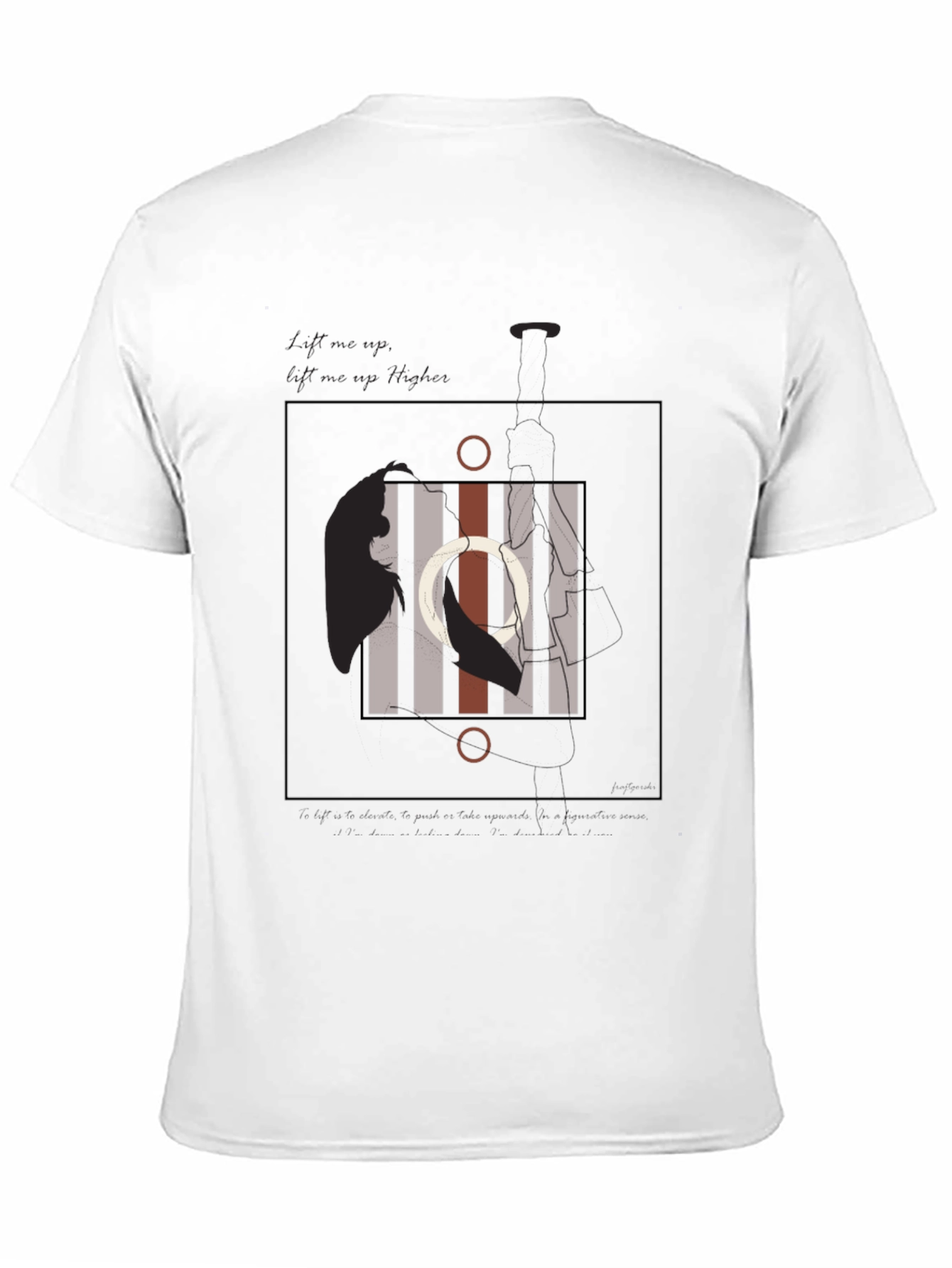 Abstract Circle Graphic Print Tee