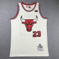 Men's Chicago Bulls Michael Jordan #23 Cream Hardwood Classics Swingman Jerseys