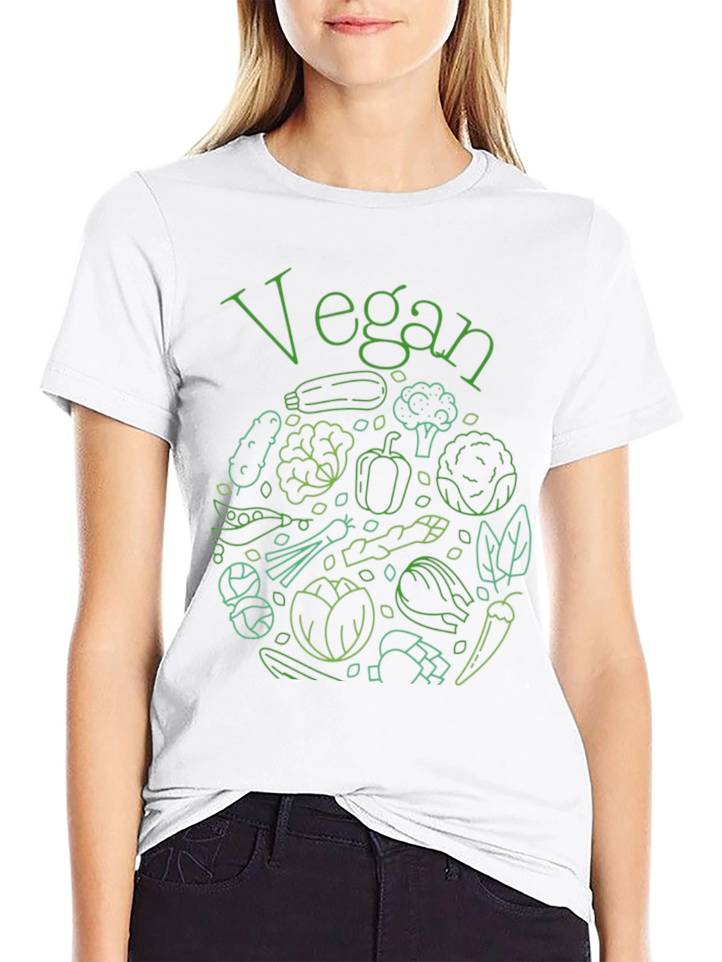 Vegan Vegetable T-Shirt - Eco-Friendly Style