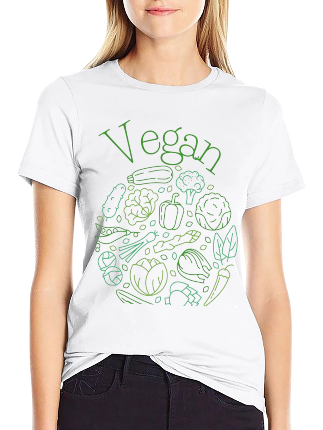 Vegan Vegetable T-Shirt - Eco-Friendly Style
