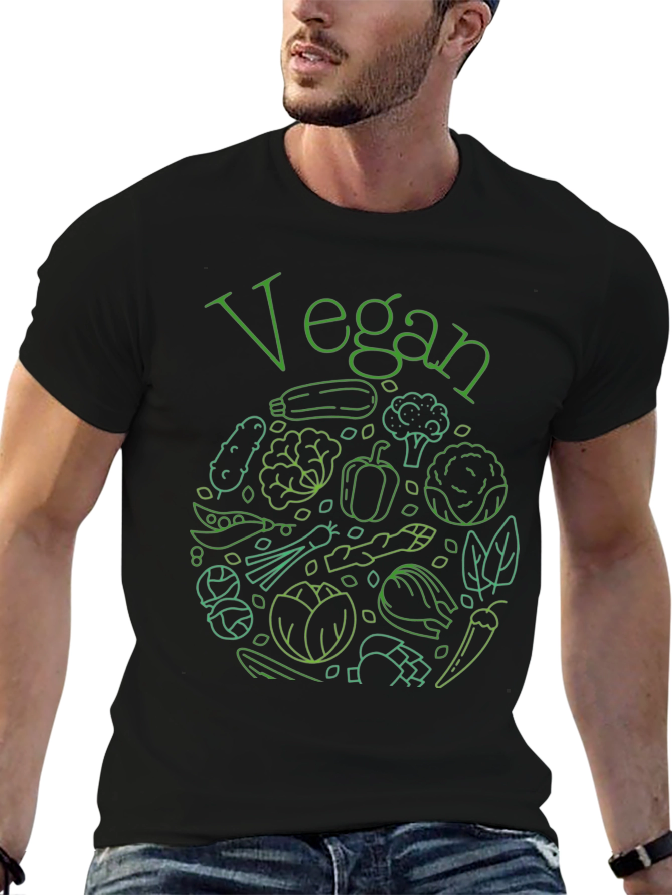 Vegan Vegetable T-Shirt - Eco-Friendly Style