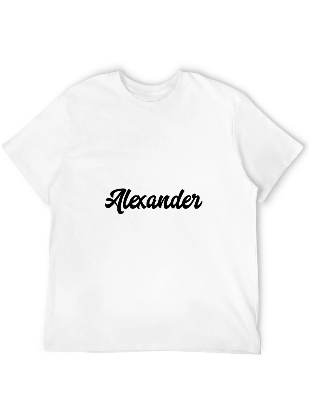 Personalized Black T-Shirt - Alexander Design