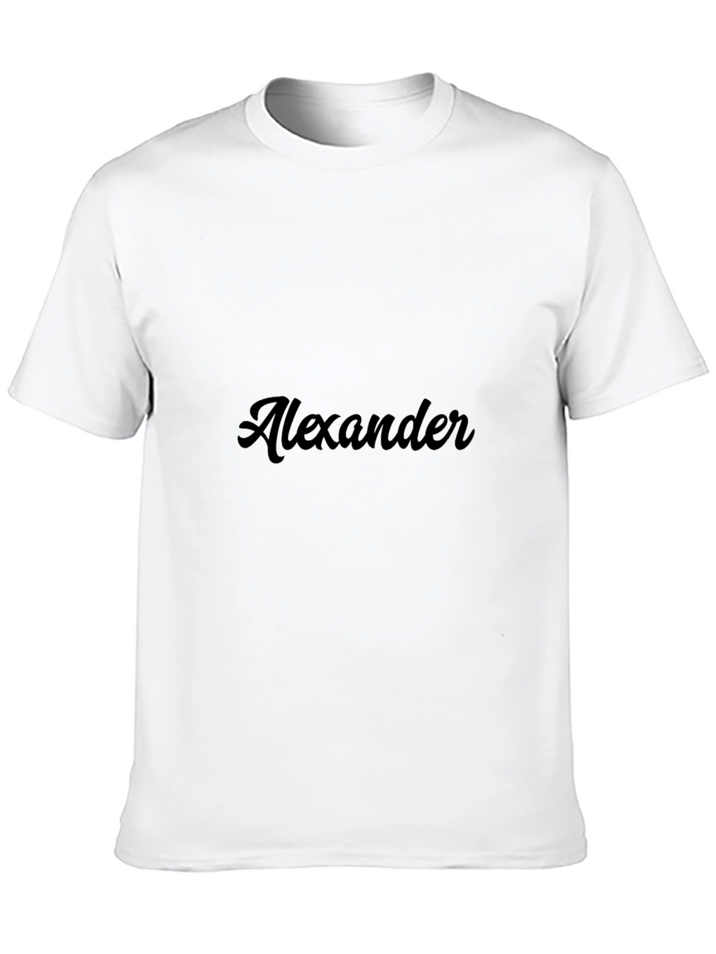Personalized Black T-Shirt - Alexander Design