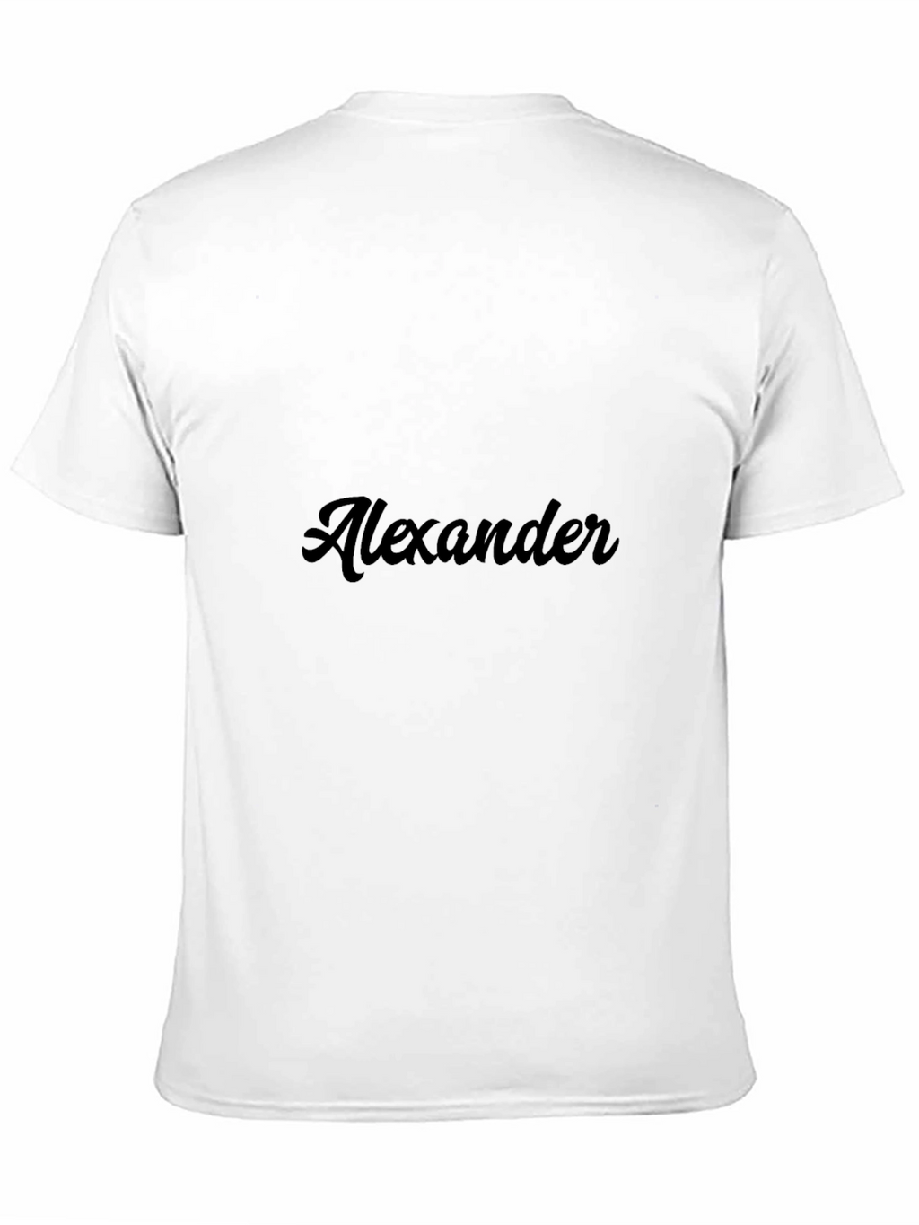 Personalized Black T-Shirt - Alexander Design
