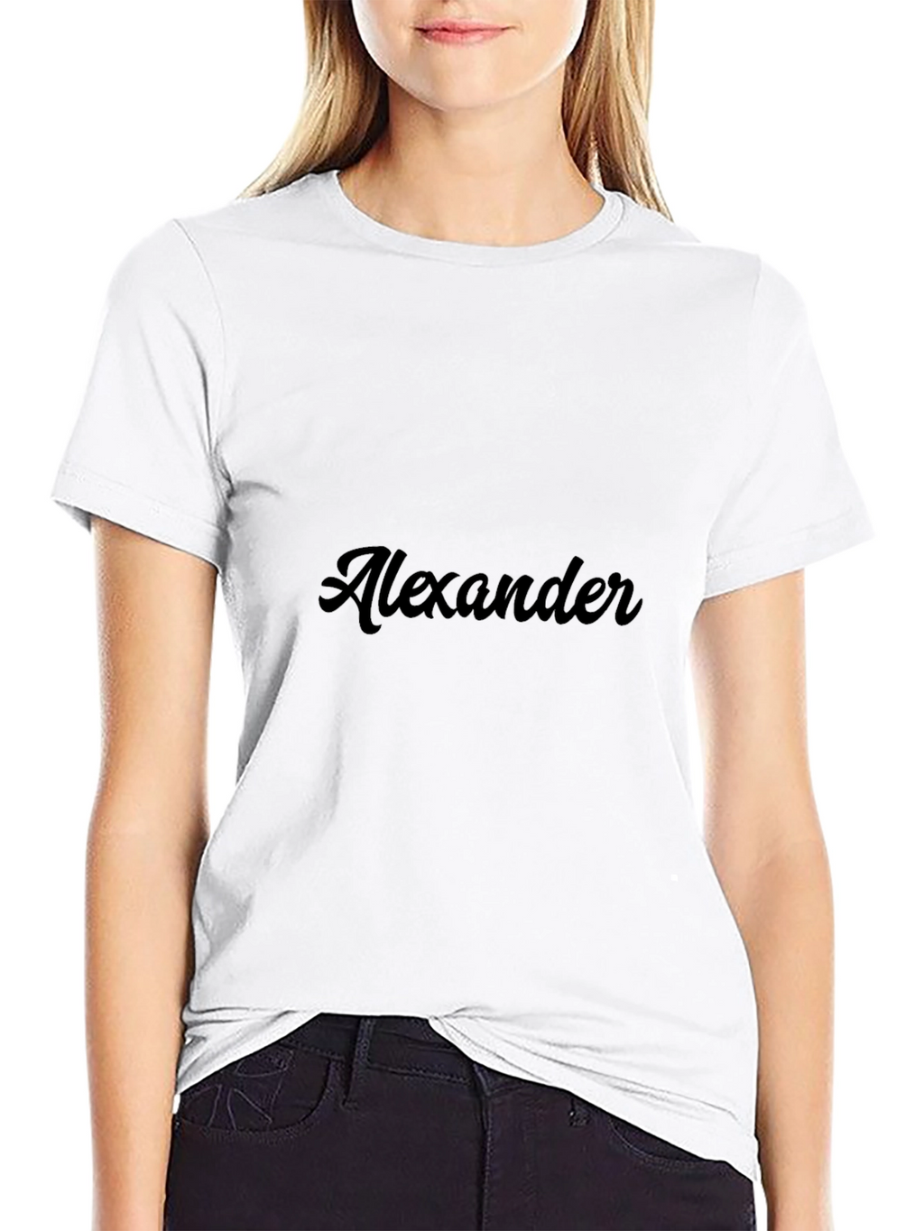 Personalized Black T-Shirt - Alexander Design