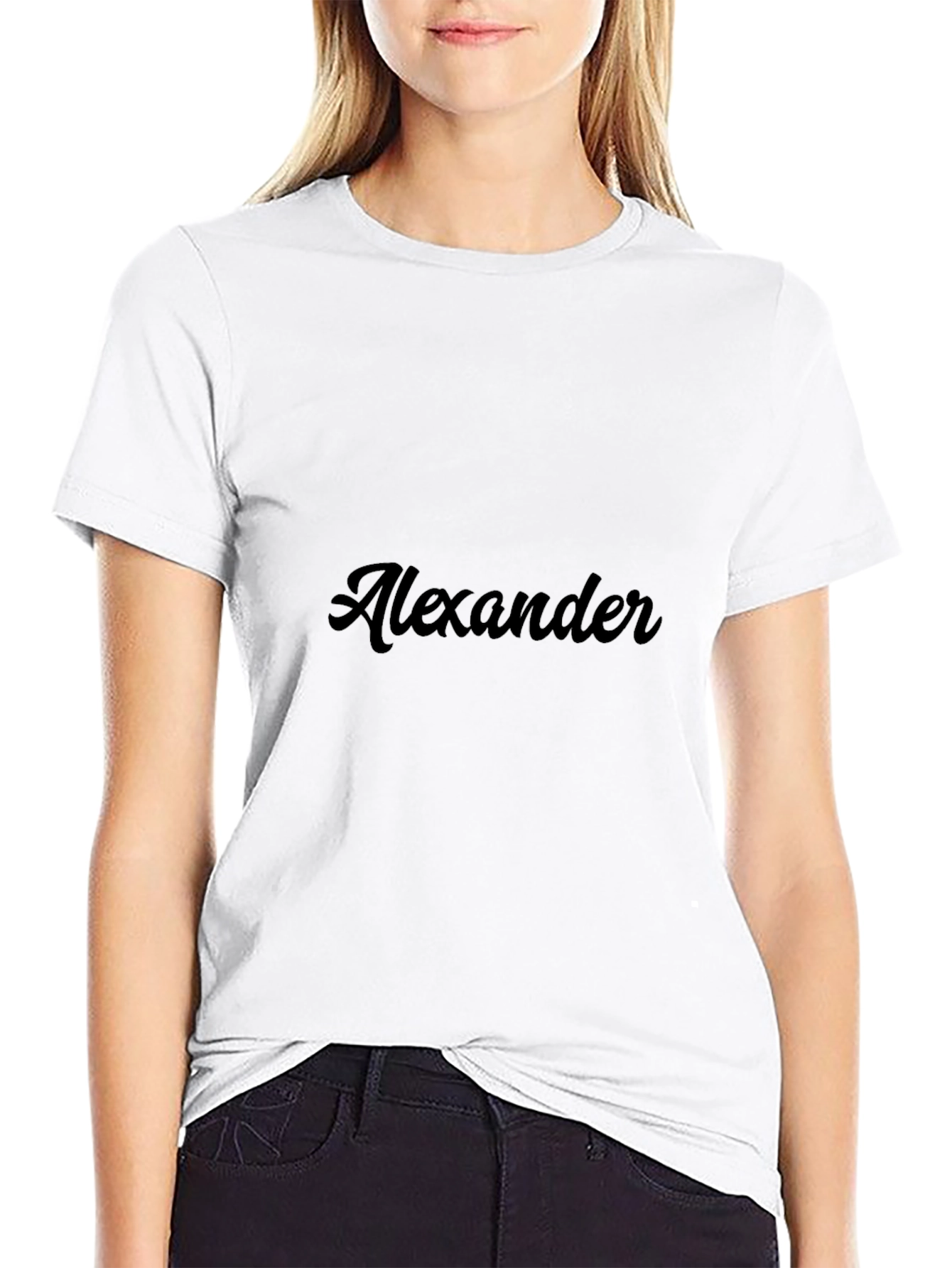 Personalized Black T-Shirt - Alexander Design