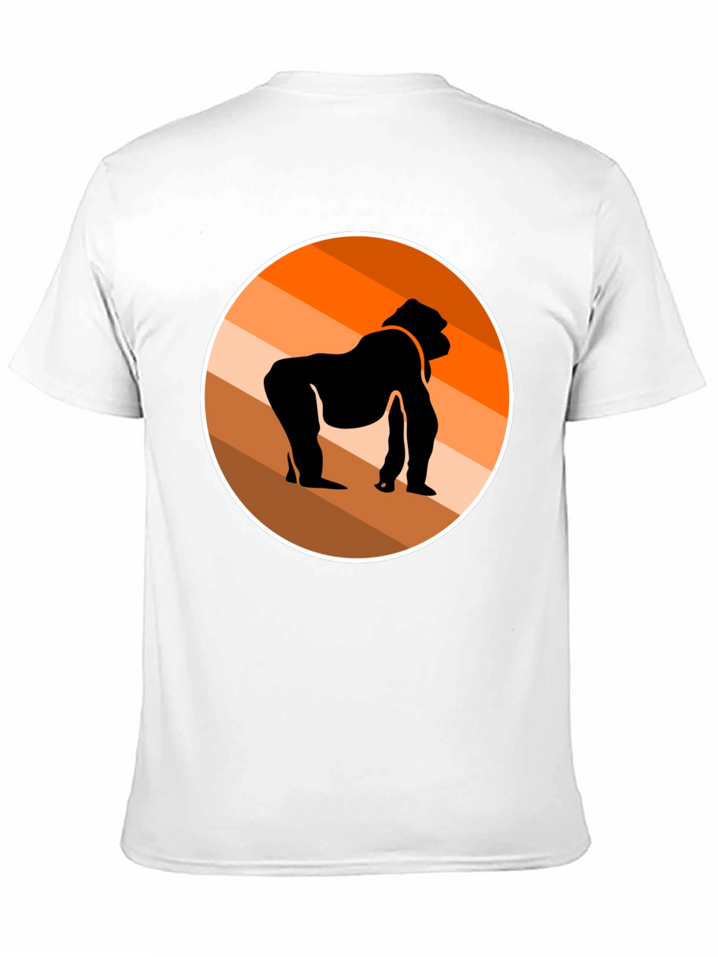 Gorilla Silhouette Graphic Tee - Stylish Black T-Shirt