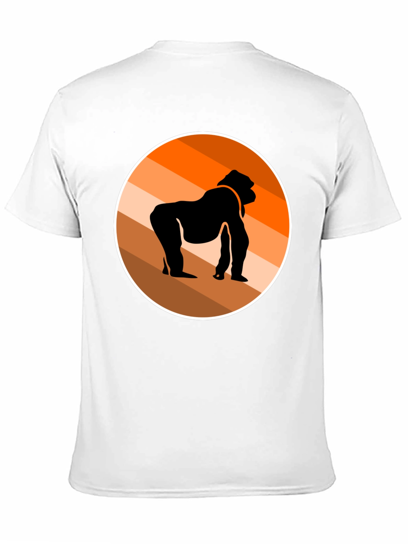 Gorilla Silhouette Graphic Tee - Stylish Black T-Shirt