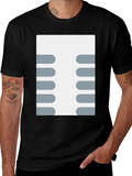 Retro Circuit Board Design T-Shirt - Black