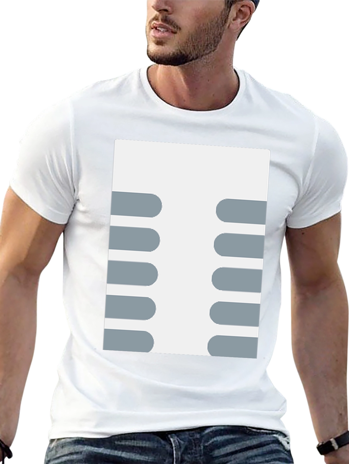 Retro Circuit Board Design T-Shirt - Black